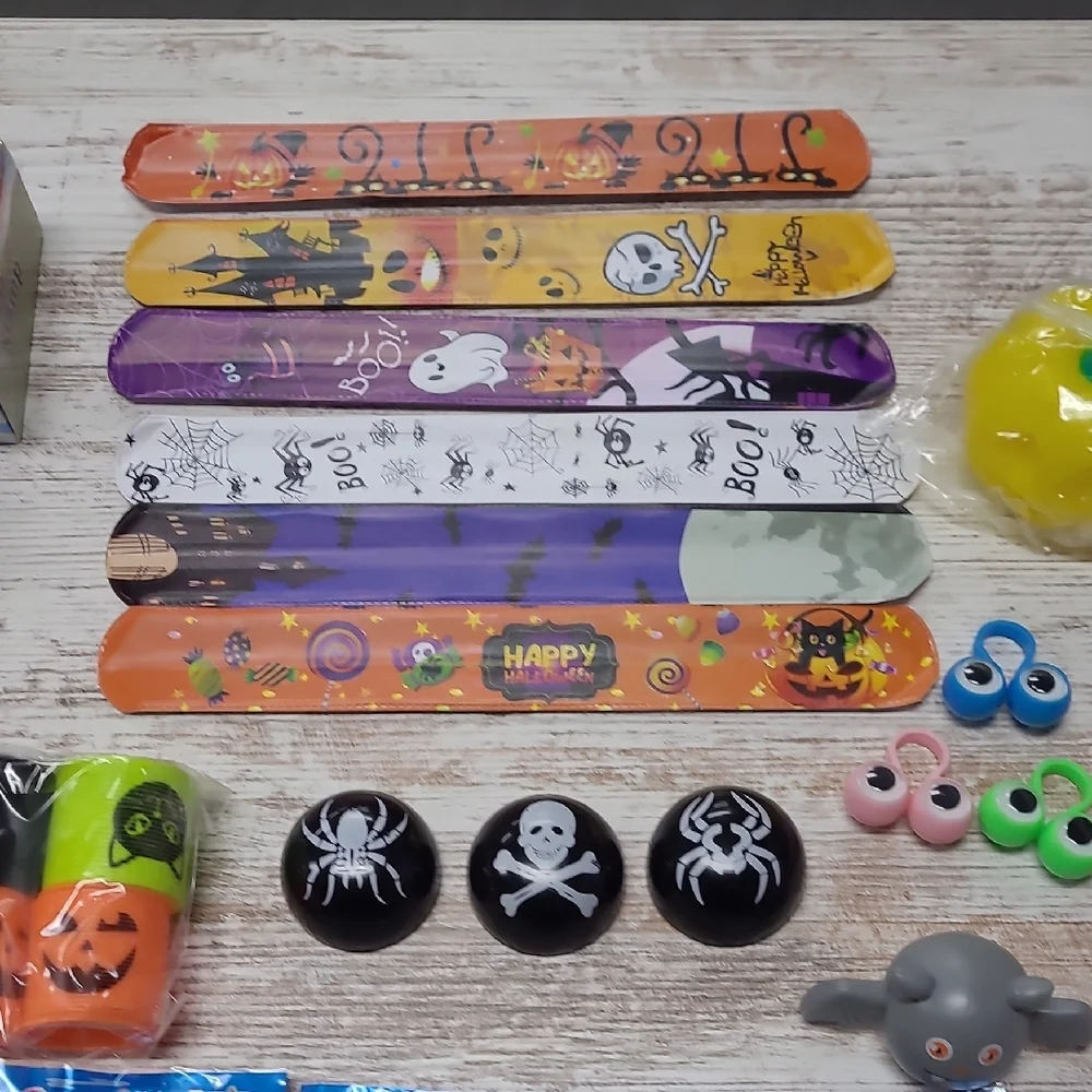 Halloween Party Favor Set – Slap Bracelets & Fun Toys | Pack 1